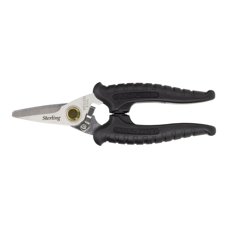 185mm Black Panther Industrial Snips: Bulk with Round Points