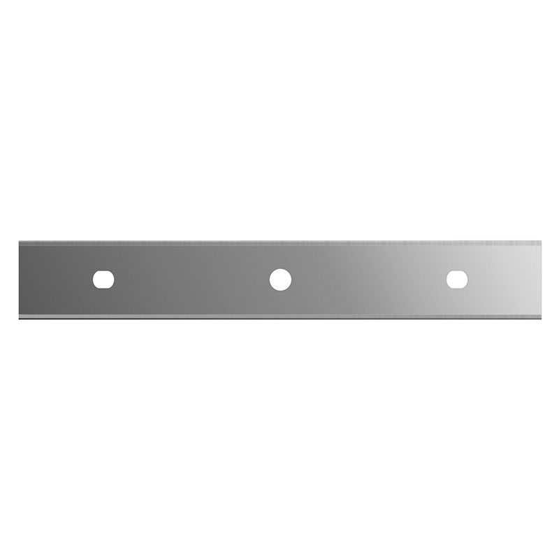 Long flat metal mounting strip with three pre-drilled holes for fasteners.
