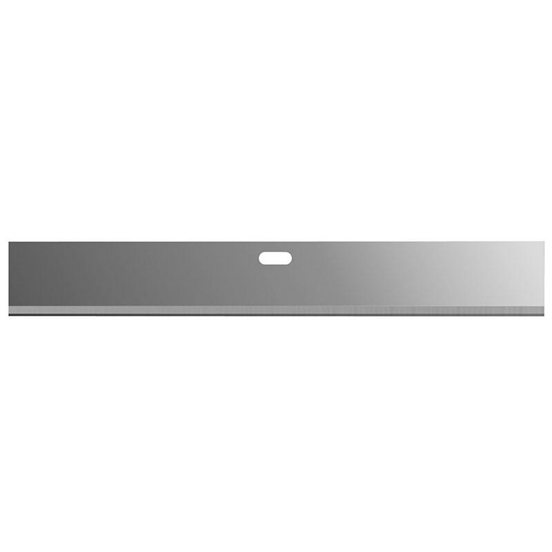 Long metal level or straightedge with a central oval grip, used to check flatness.