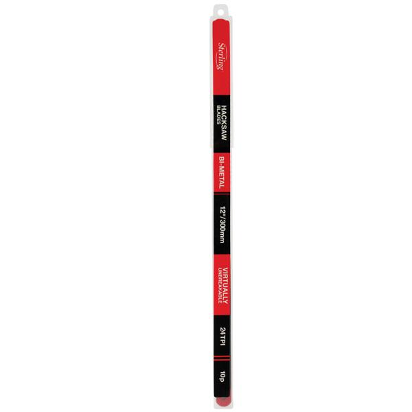 Red-and-black measuring tape strip with 12 in / 300 mm markings, hanging loop at top.